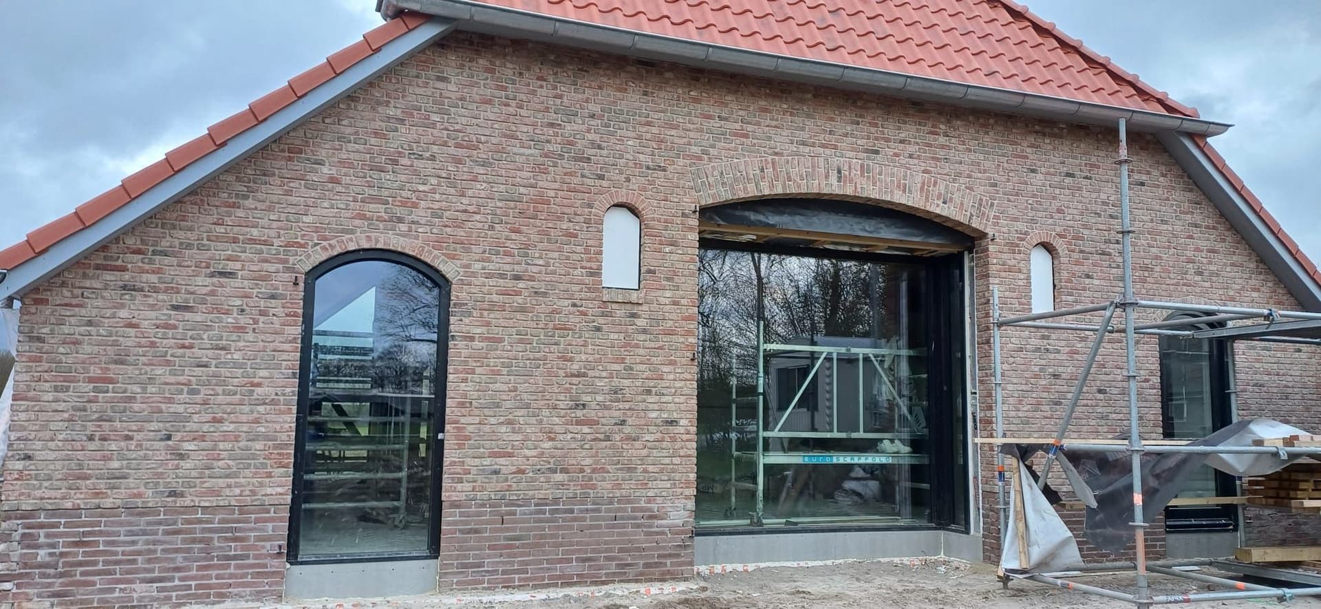 Moderne tuinmuur foto 1