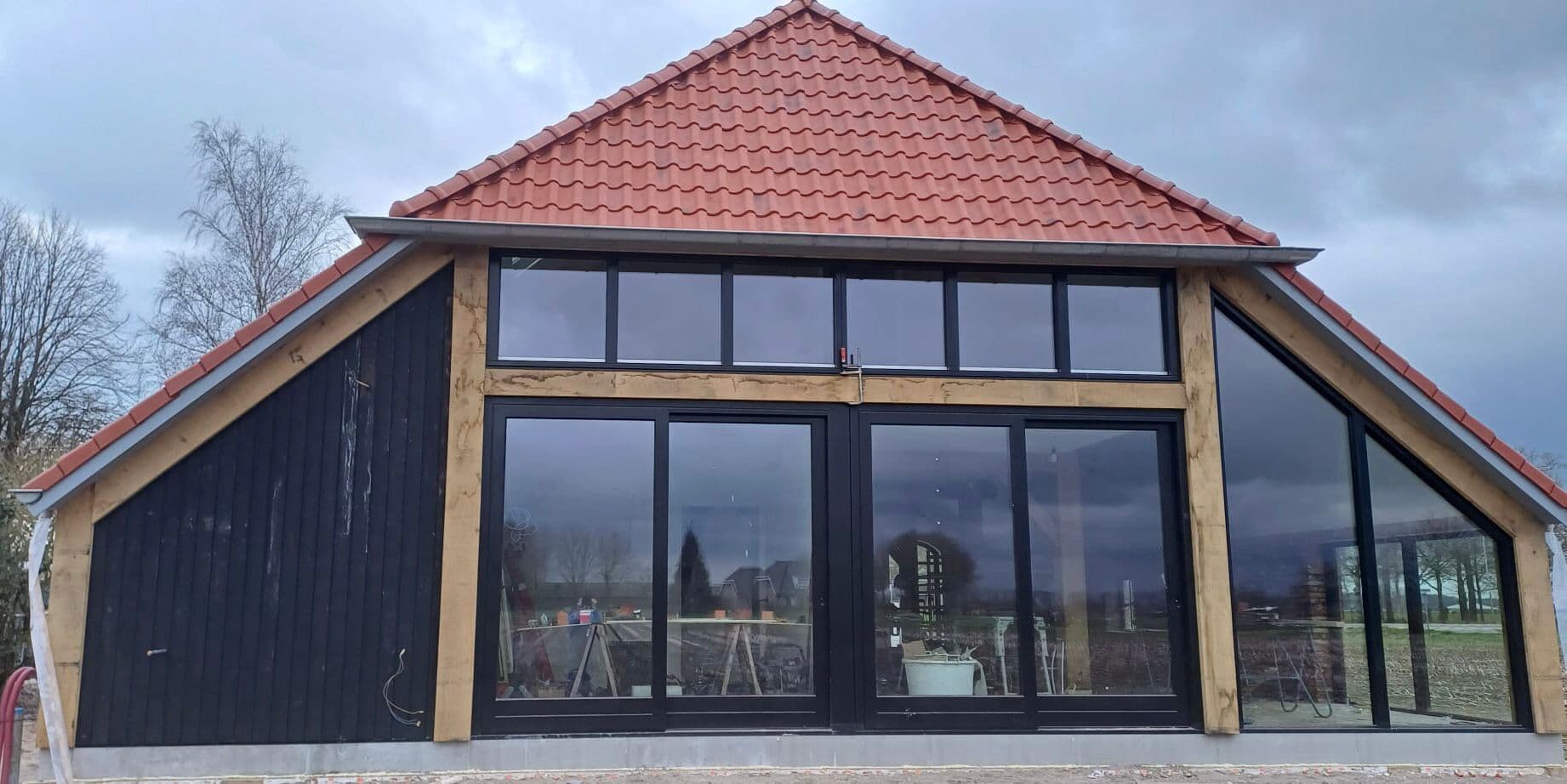 Moderne tuinmuur foto 2